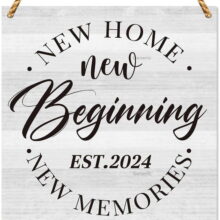 2024 Housewarming Gifts New Home Decor New House Gifts Ideas for New House 2024 Wood Sign Home Sweet Home Sign Farmhouse Room Decorations Wood Sign Wooden Wall Decor 8 * 8 inch