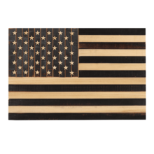 CONSDAN Wooden American Flag Wall Decor, Handcrafted Wall Art, USA Grown Hardwood, Rustic Wood Wall Flags, American Flag Wall Art, American Flag Decor | Regular Color, 48"x26"
