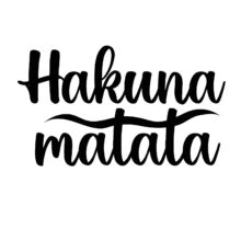 “Hakuna Matata” Black MDF Engineered Wooden Wall Art/Hanging Cutout for Home Decor