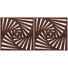 Hemoton 2pcs Wooden Wall Art Craft Rustic Style Wall Art Decor Home Office Wall Decoration